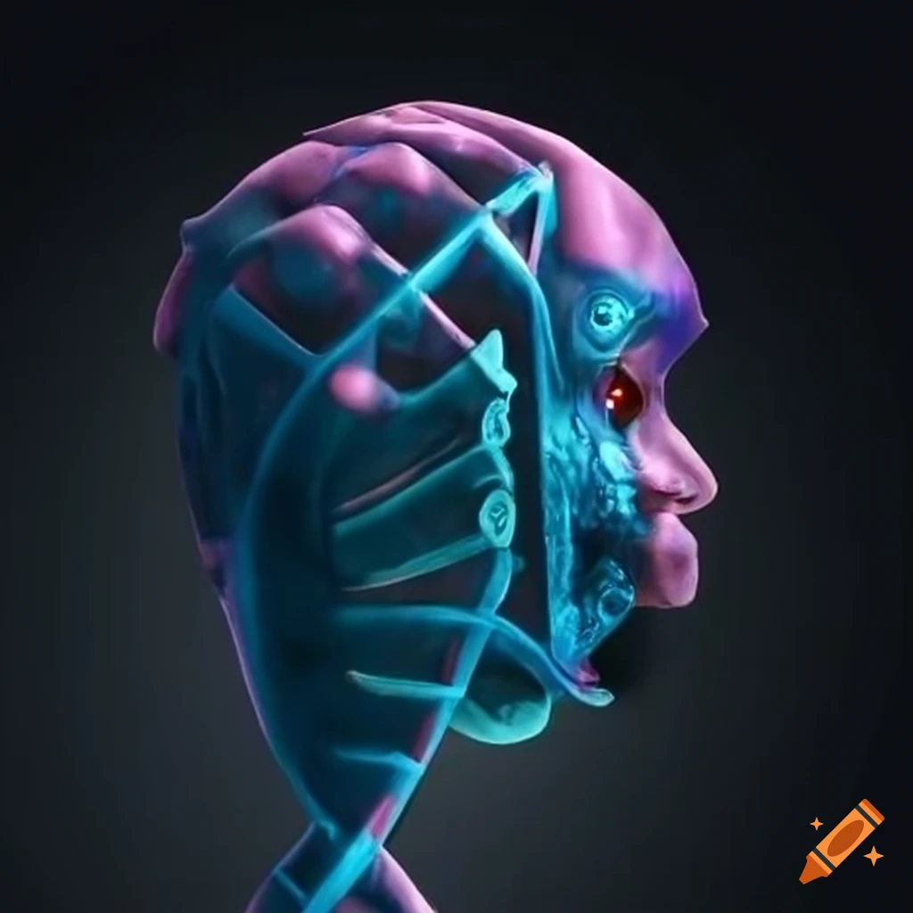 dark cyber genetic alloy artwork