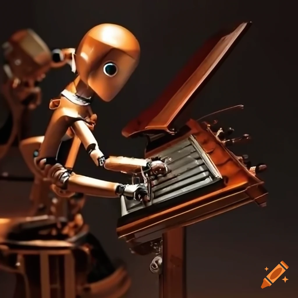 robots performing a symphony