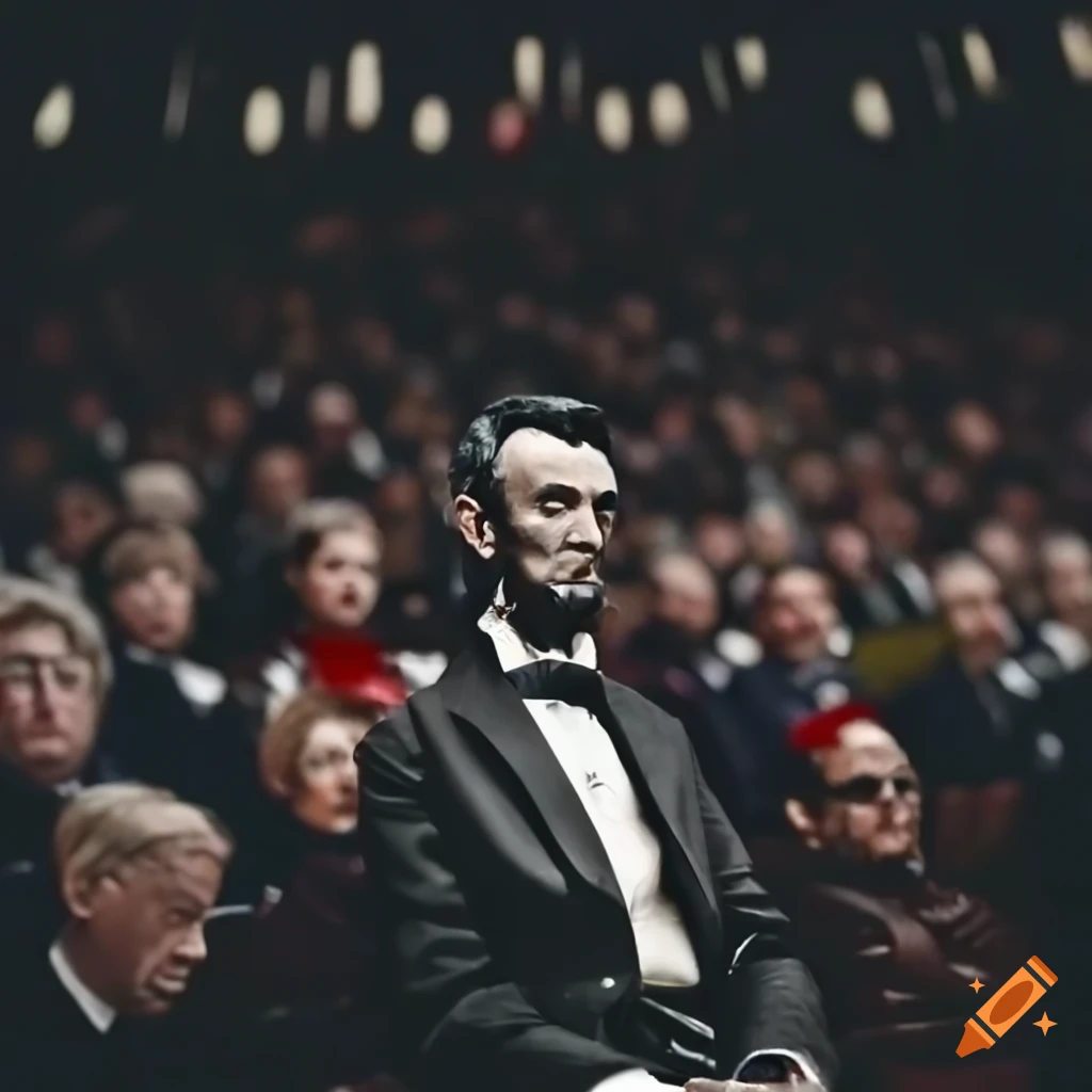 Lincoln addressing a crowd