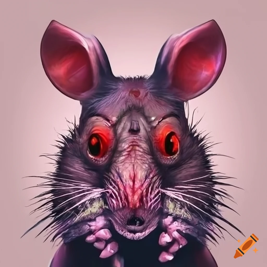 cartoon image of an evil rat