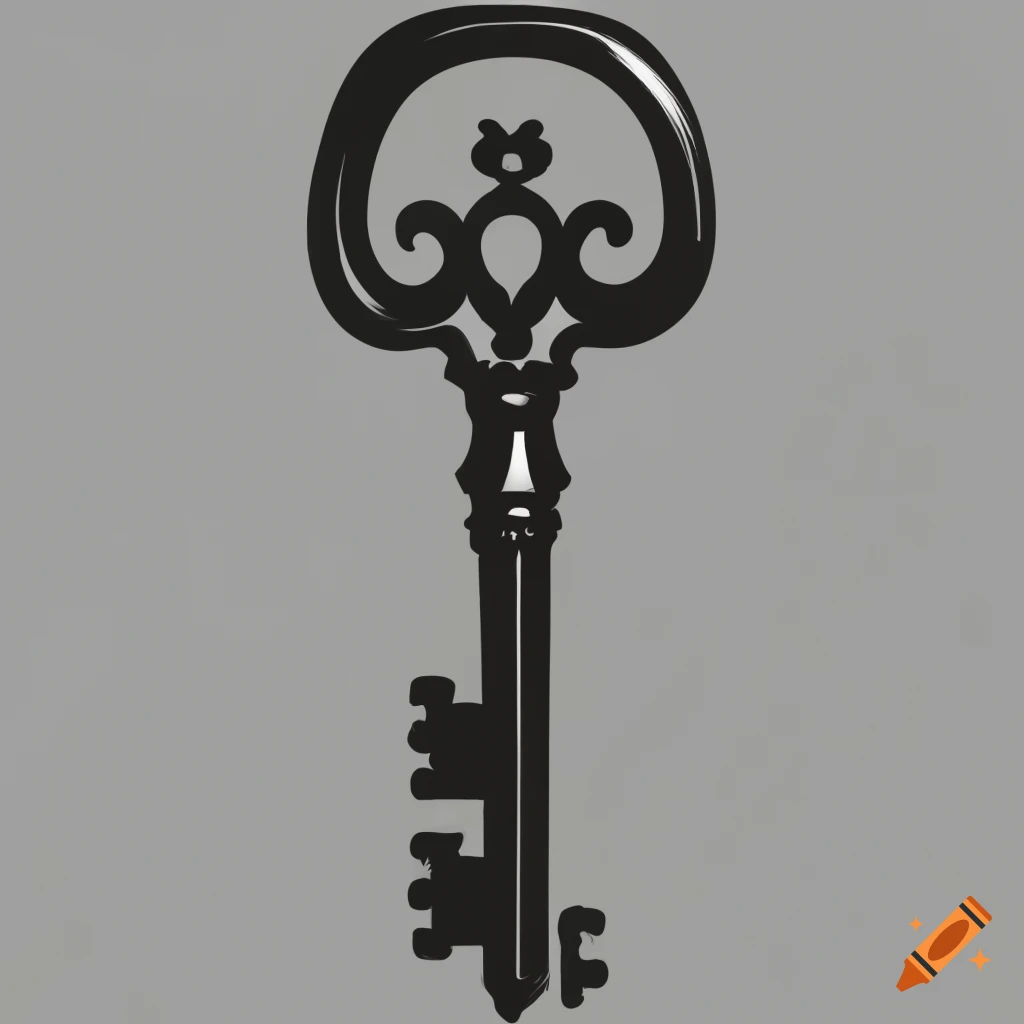 silhouettes of old keys