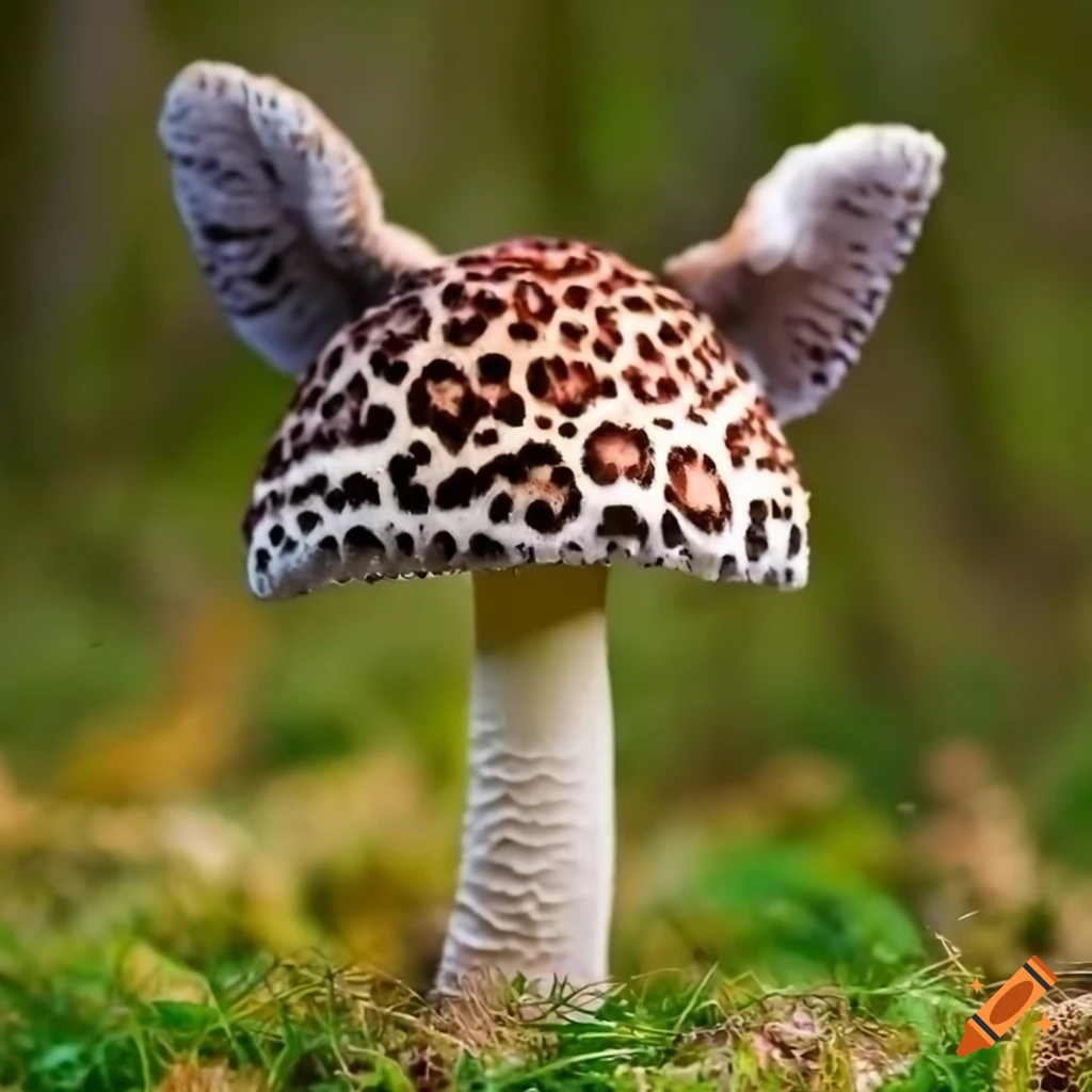 image of a leopard mushroom with unique appearance