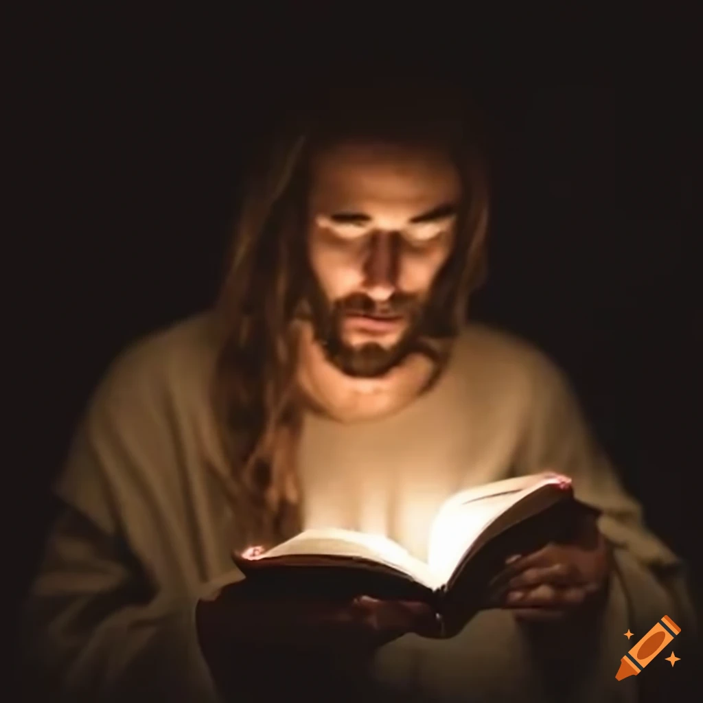 Small Printable Pictures Of Jesus Reading A Scroll Of Light Clip Art