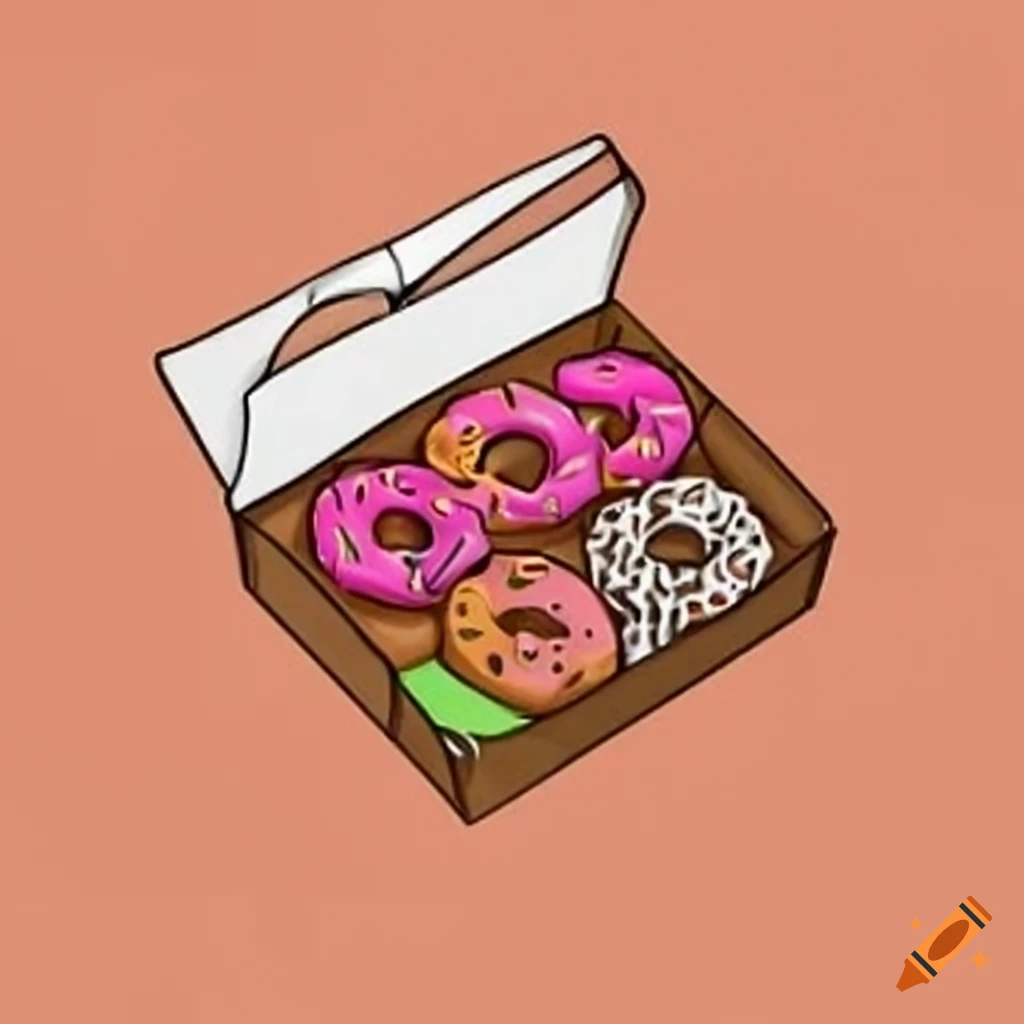 box of delicious donuts