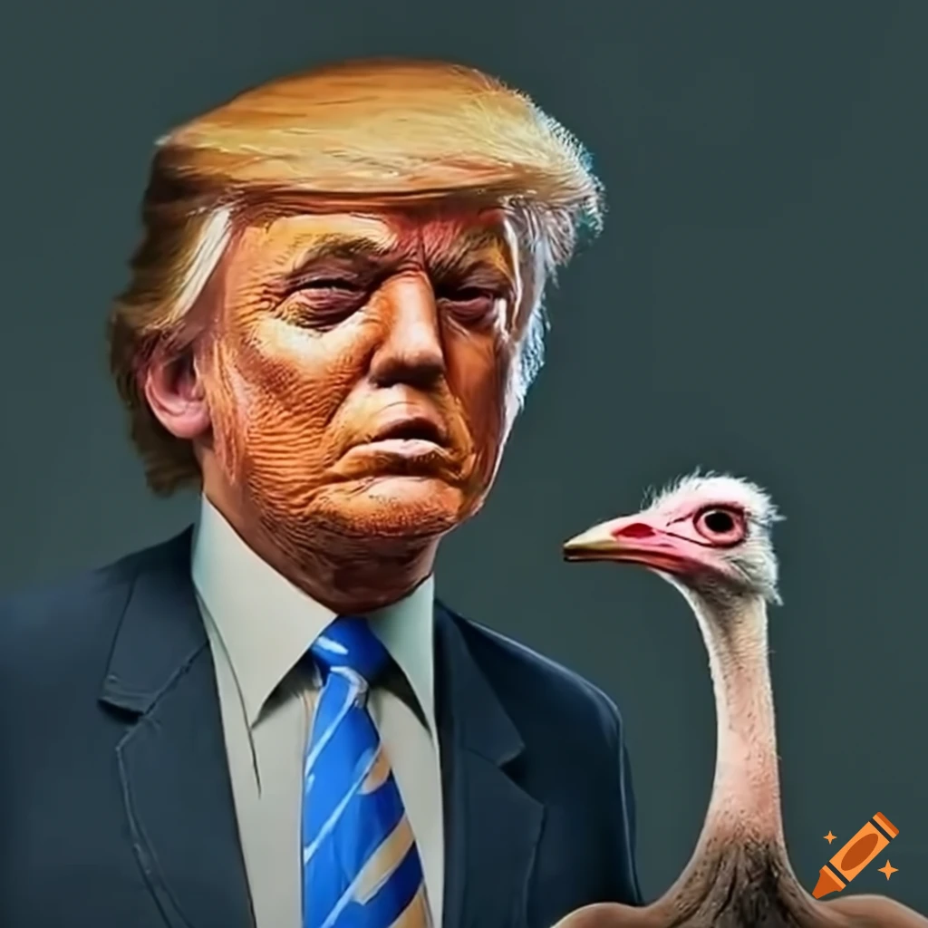 salvador-dali-style-painting-of-donald-trump-vladimir-putin-duck