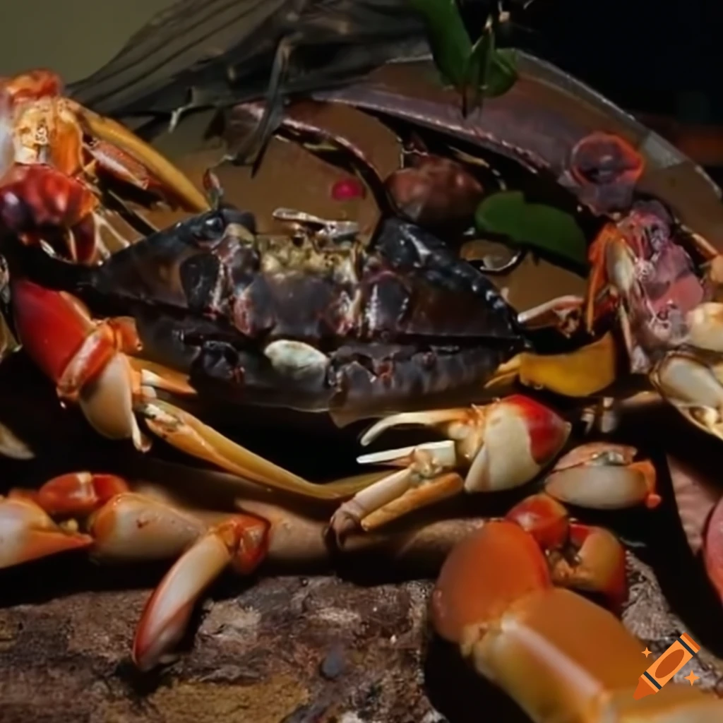 image of a large group of crabs
