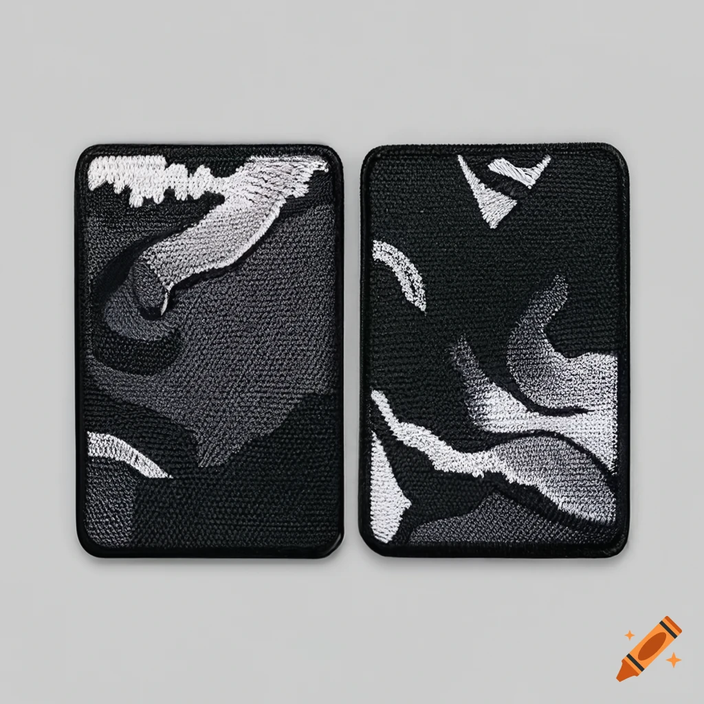 noir graphic design patch