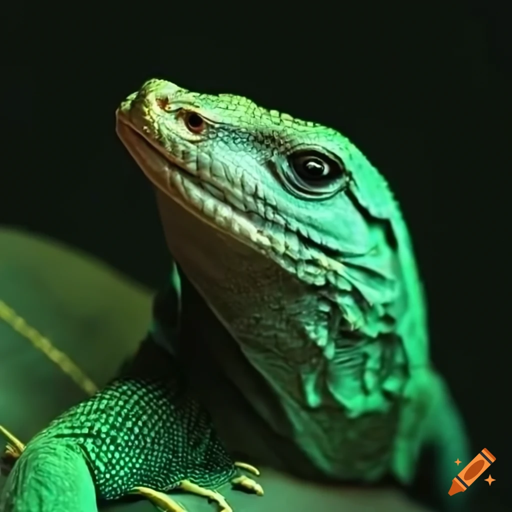 monitor lizard performing server maintenance