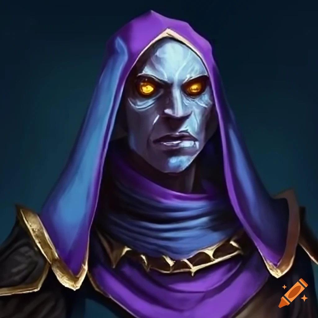 Male Drow Hexblade Warlock With Grey Skin On Craiyon