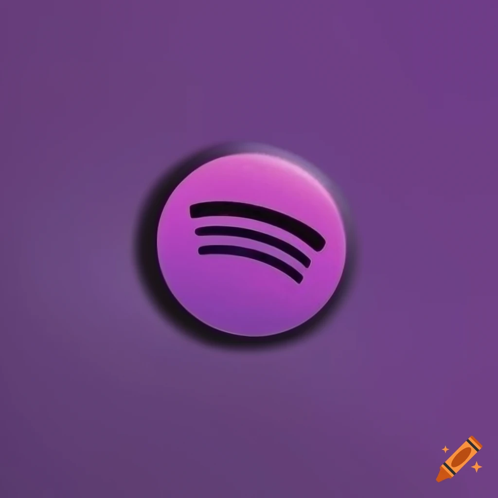 Purple spotify logo on Craiyon