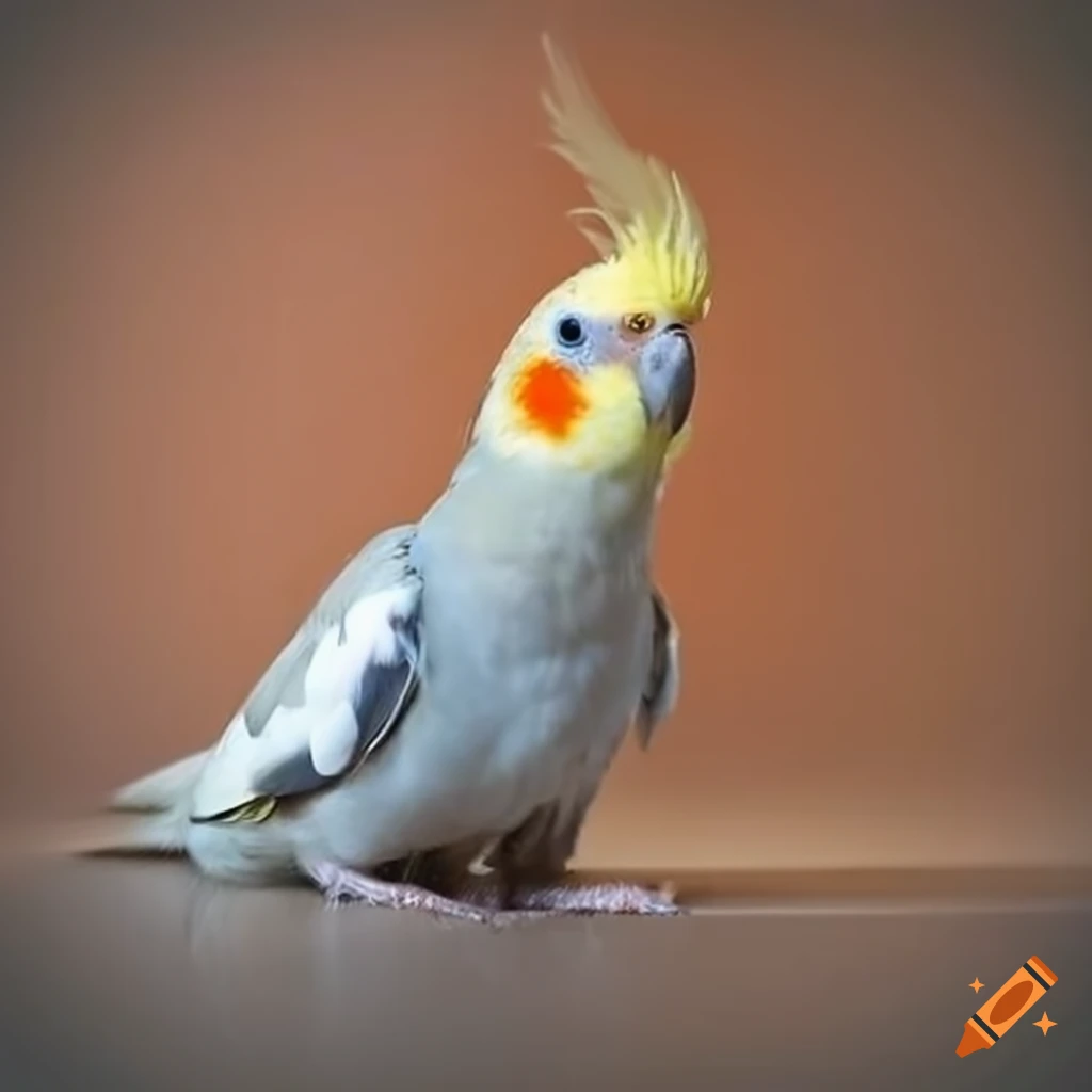 hybrid animal: Cockatiel with Velociraptor body