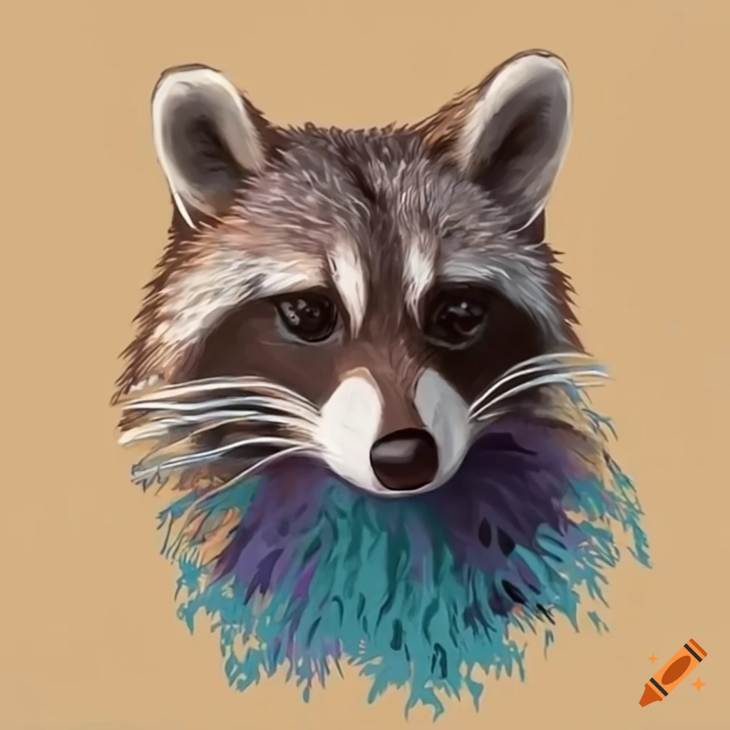 Image of a raccoon on Craiyon