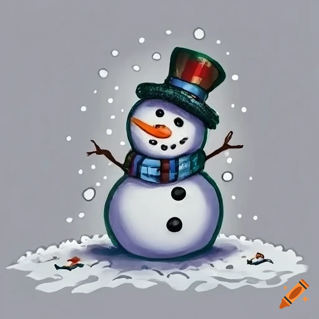 PNG Snowman drawing winter white. | Premium PNG - rawpixel