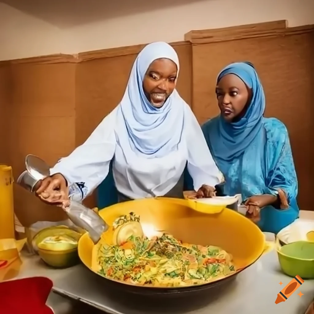 Somali woman wearing hijab doing dishes