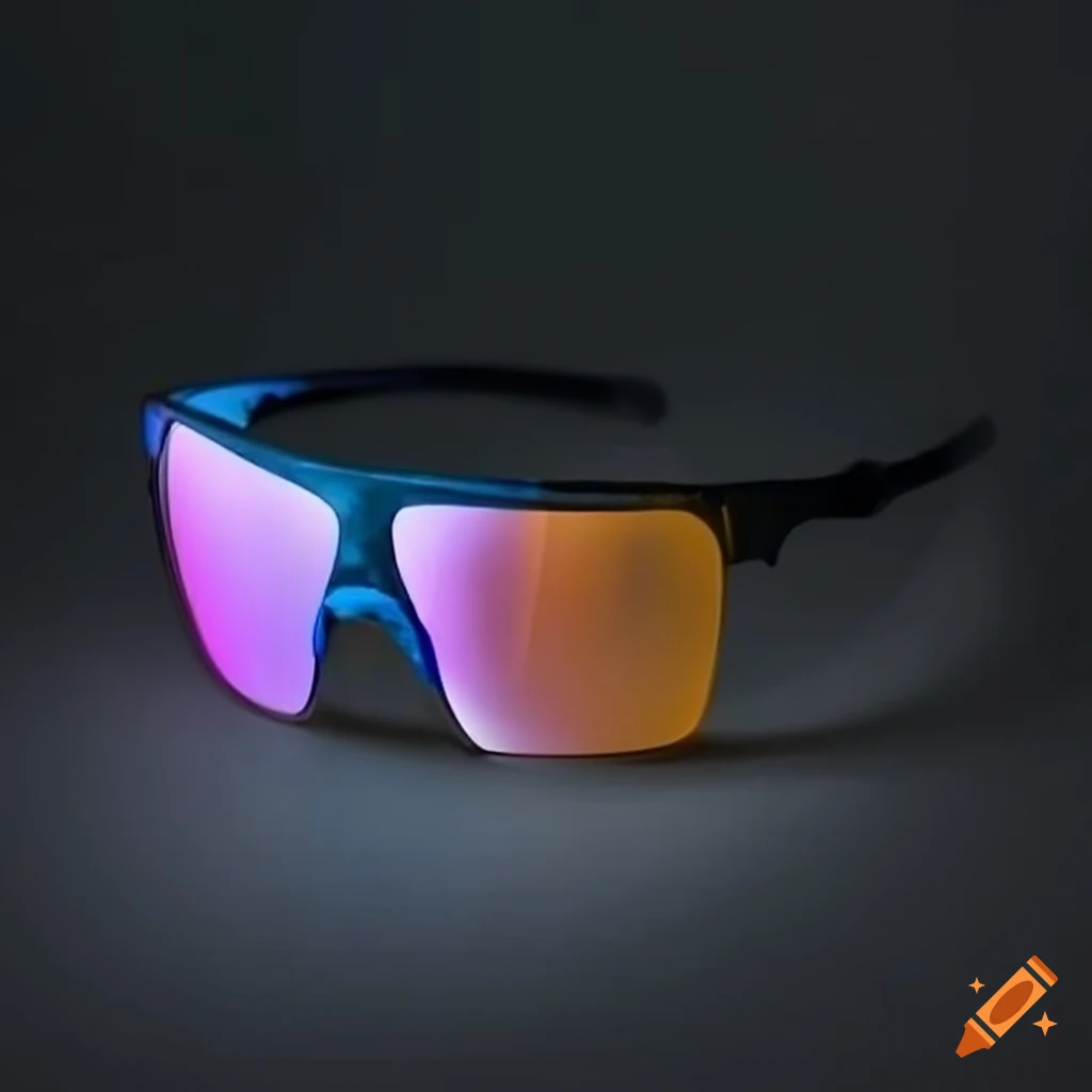 Stylish reflective sunglasses for cyclists