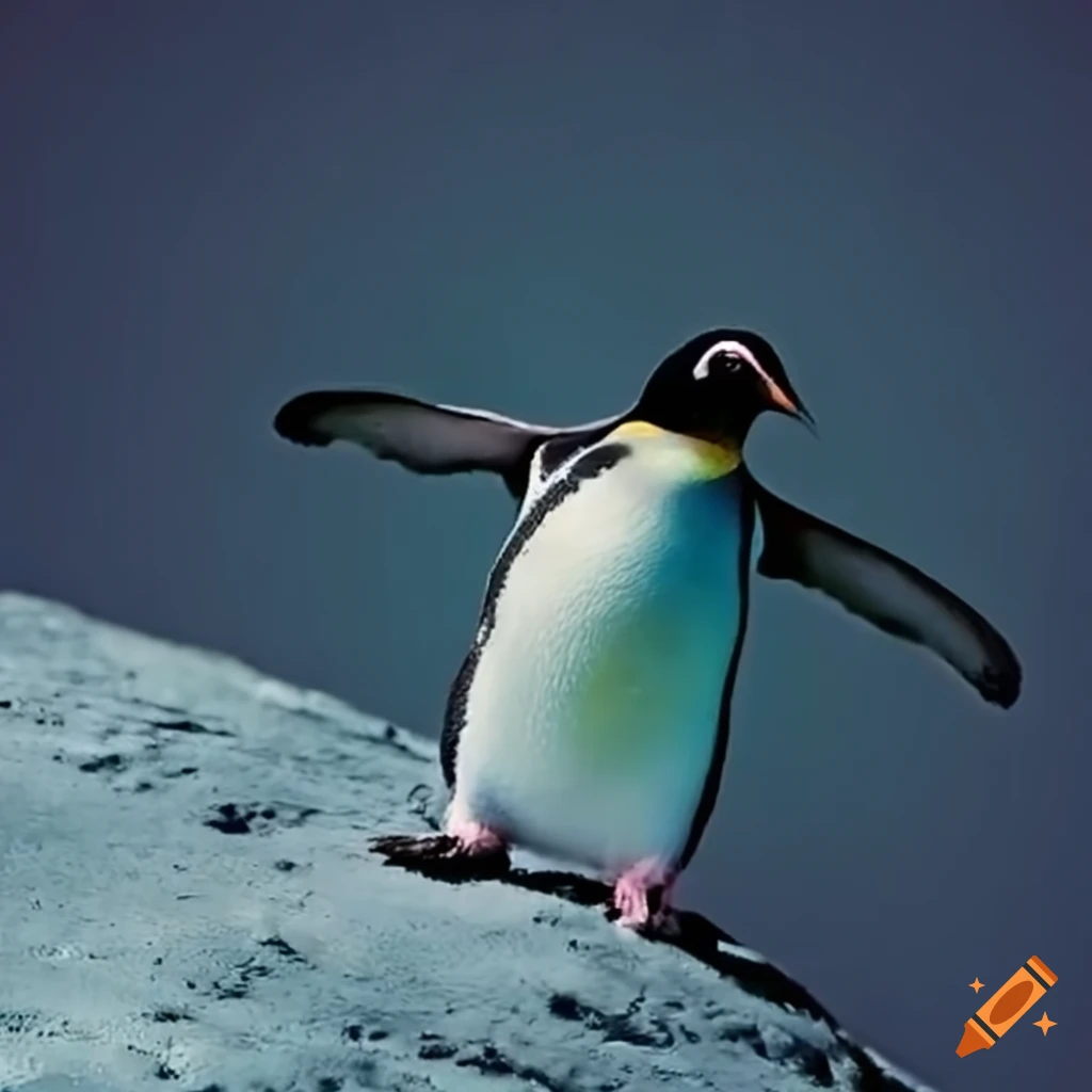 Penguin in space