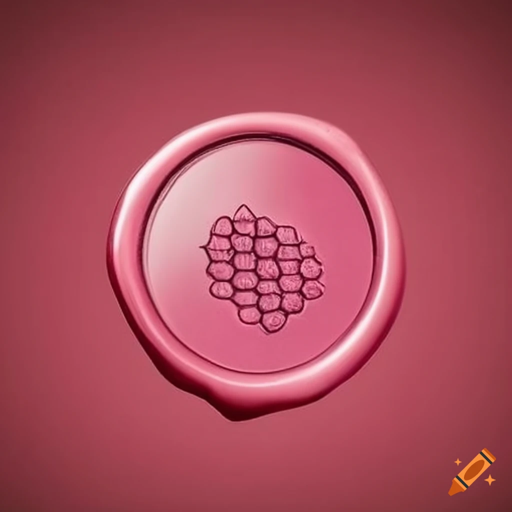 Golden wax seal with a delicate bee design on Craiyon
