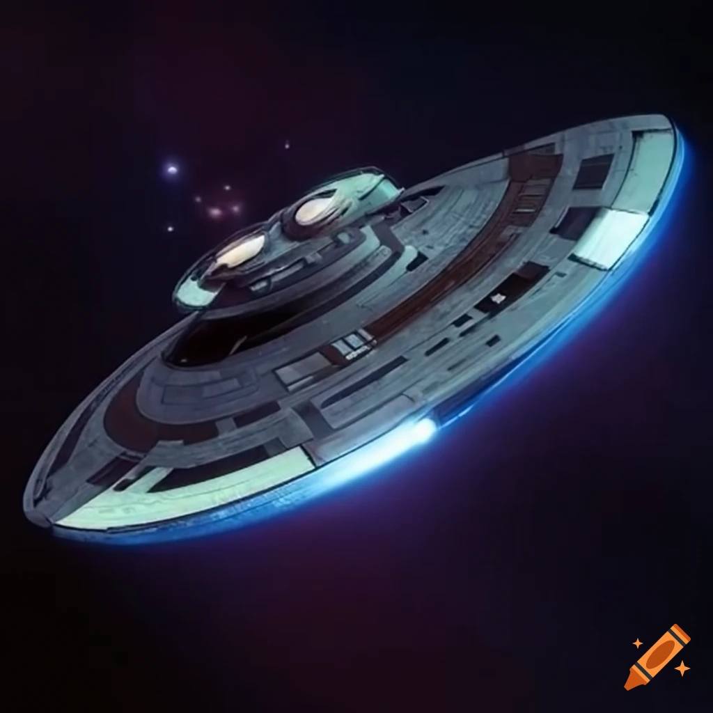 starship from the 32nd century in the Star Trek universe