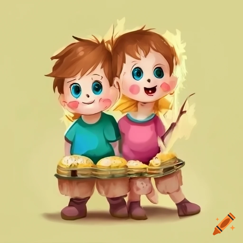 adorable mascots holding jars of lentil pesto