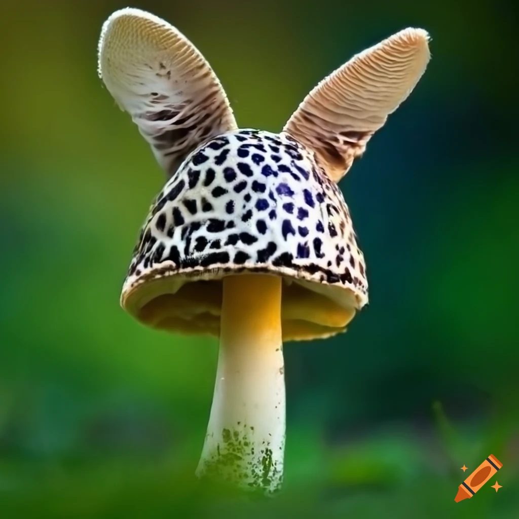 leopard mushroom with unique appearance