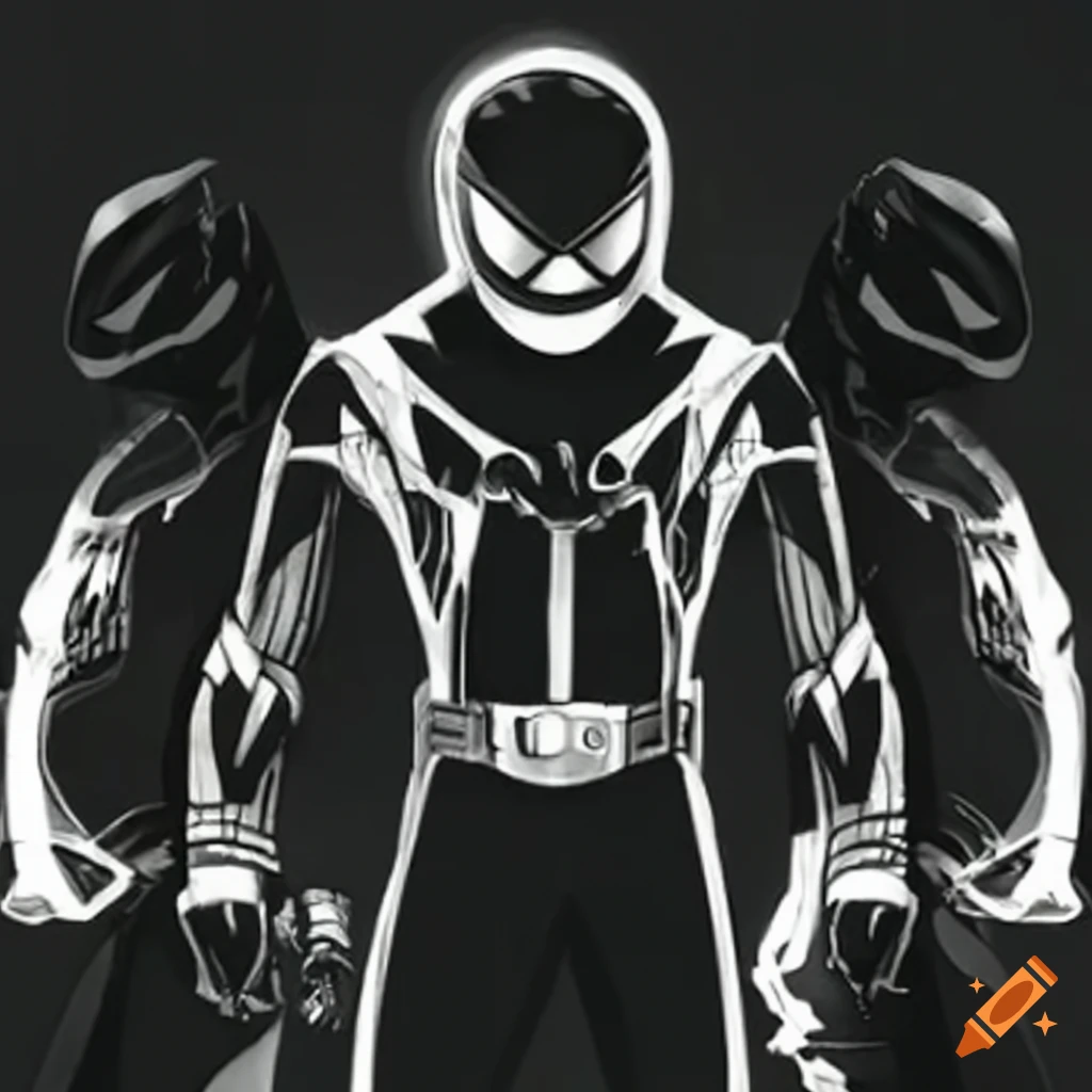cosplay of Spider-Man in Power Ranger suit