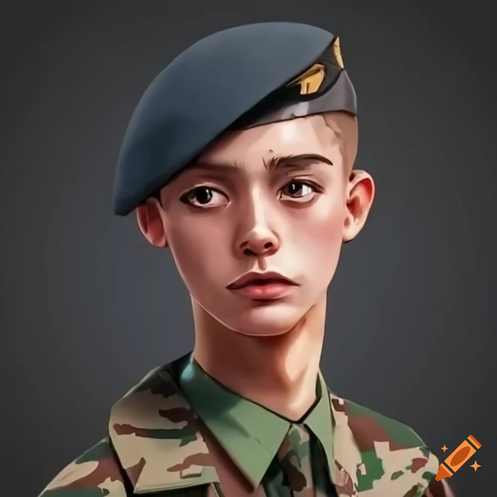 Smiling Military School Student On Craiyon