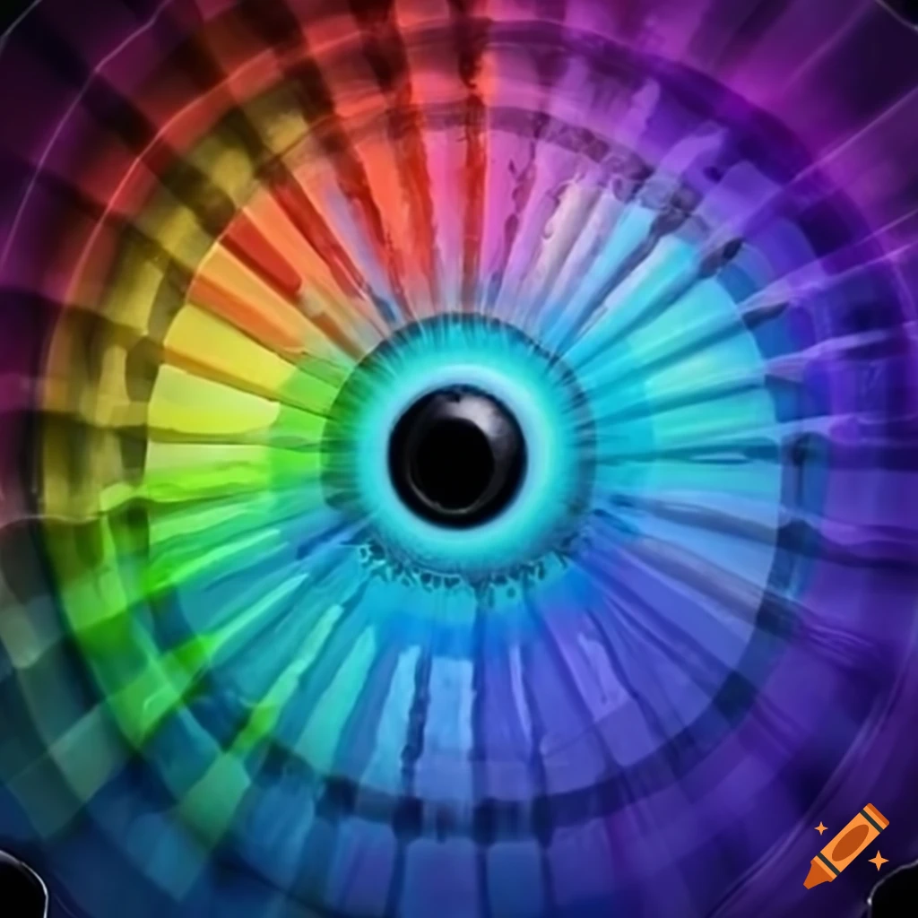 Distorted colors leaking from eyes on Craiyon