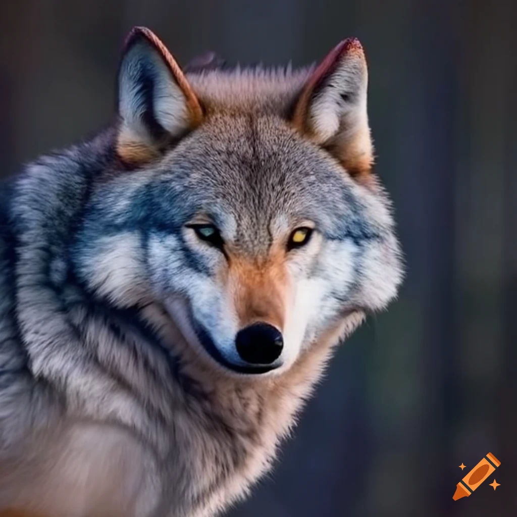image of a faithful wolf companion