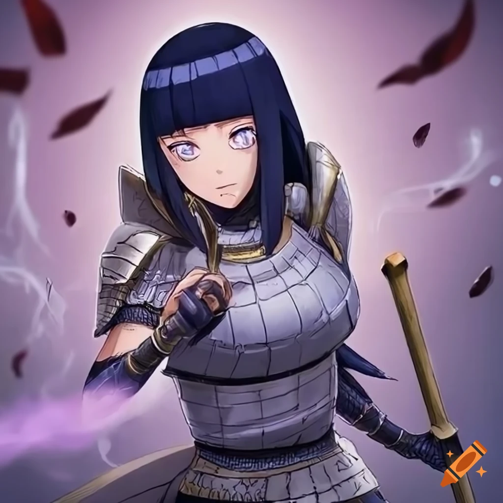 Detailed Artwork Of Hinata Hyuga In Chinese Armor On Craiyon