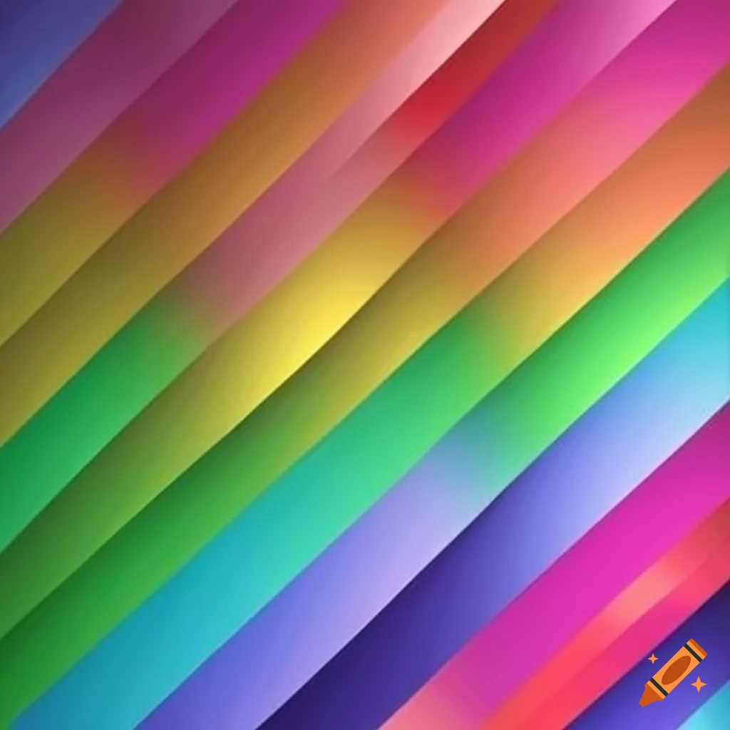 Diagonal rainbow stripes pattern on Craiyon