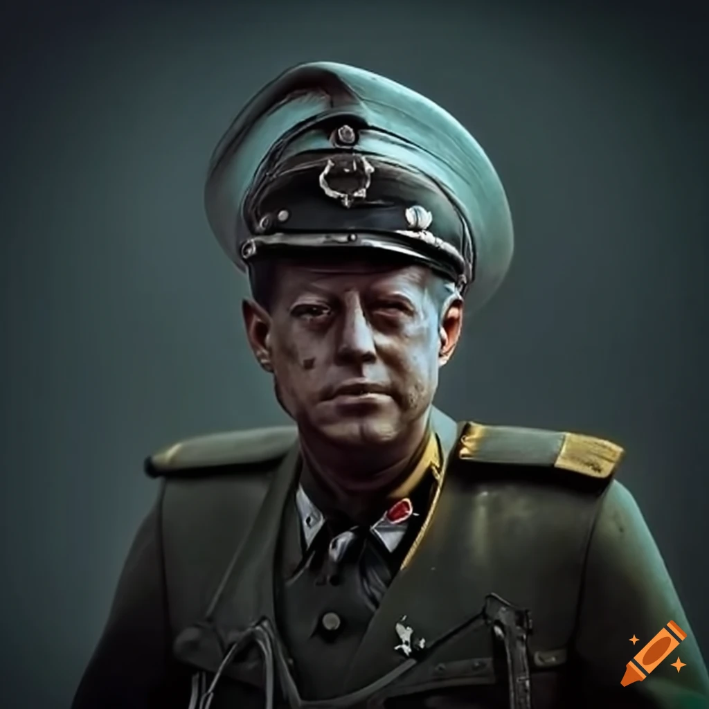 artistic depiction of JFK as a futuristic WW1 German soldier