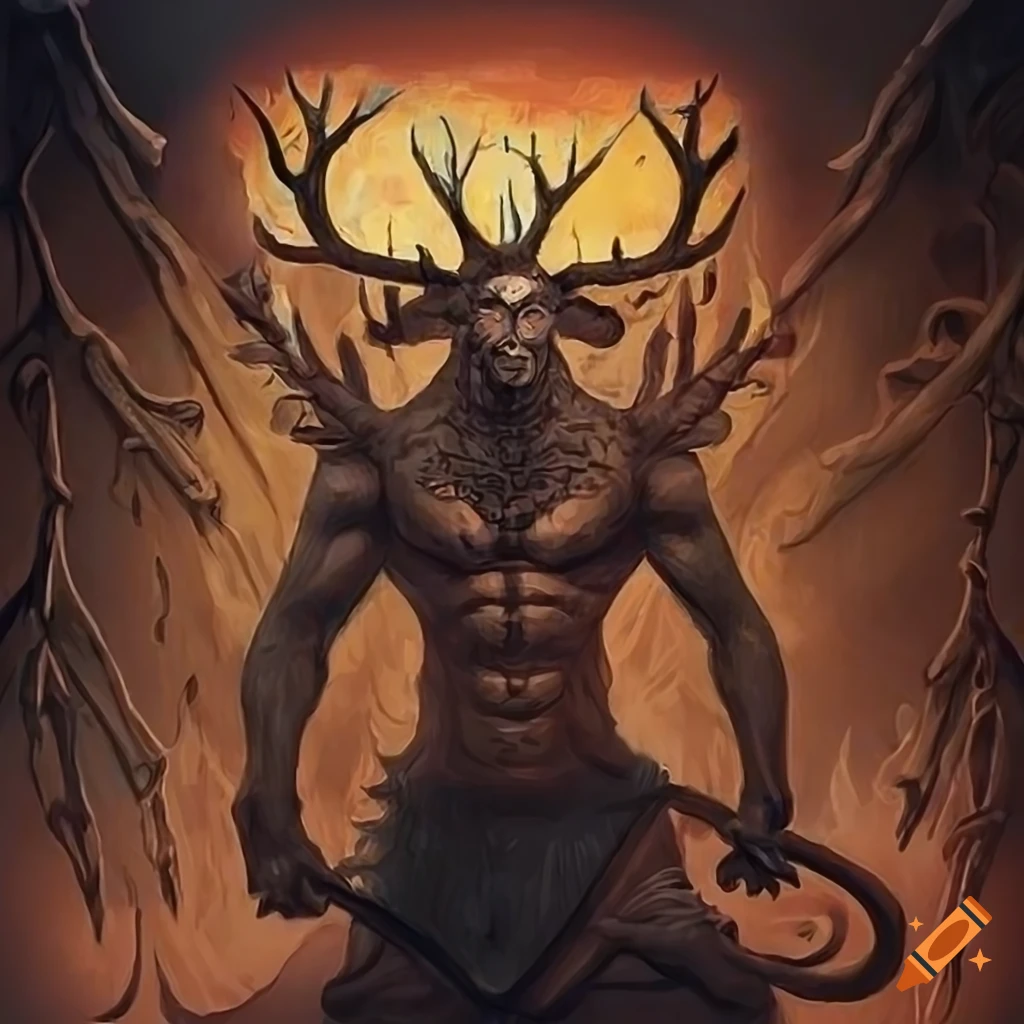 artistic representation of Cernunnos