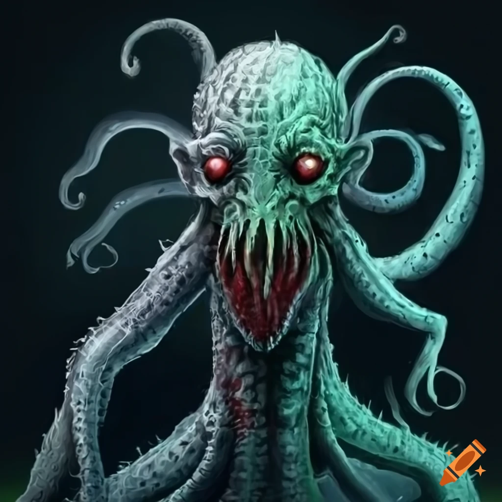 illustration of a Lovecraftian creature
