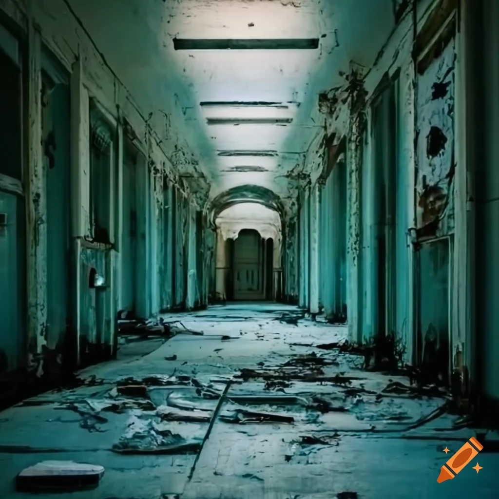 deserted hospital corridor