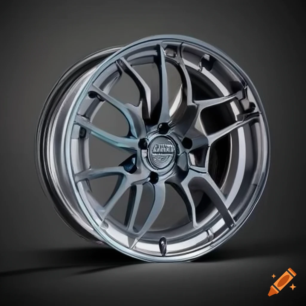 Closeup of car wheels on Craiyon