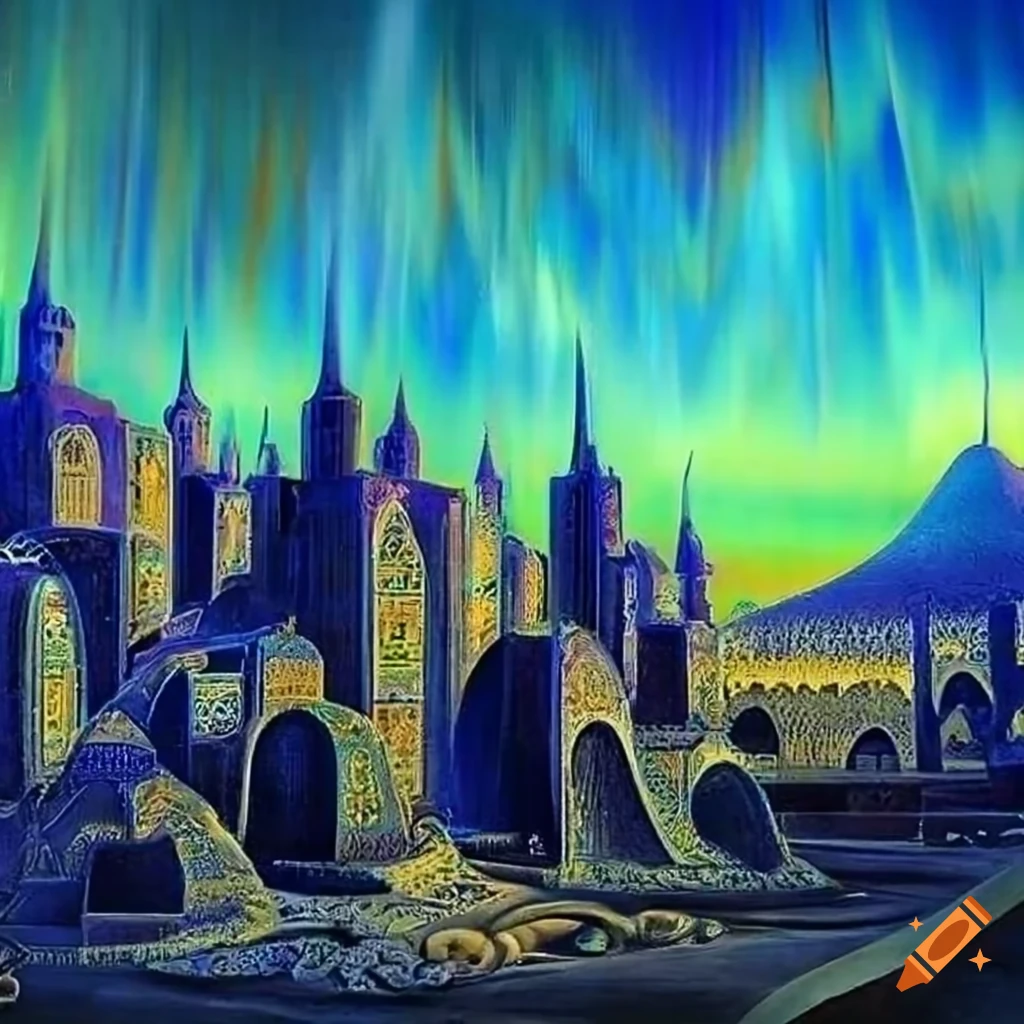 iridescent-artwork-of-a-medieval-persian-desert-city-on-craiyon