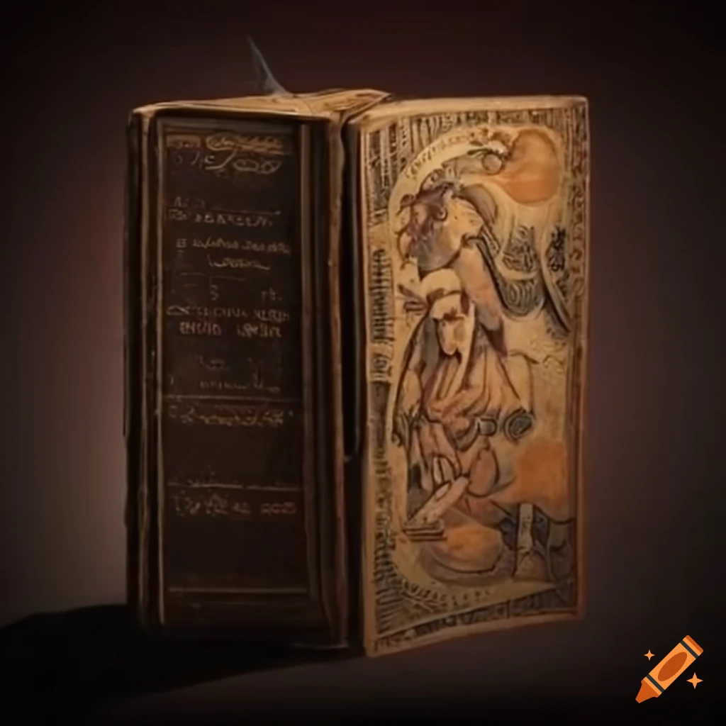 Ancient codex book on Craiyon