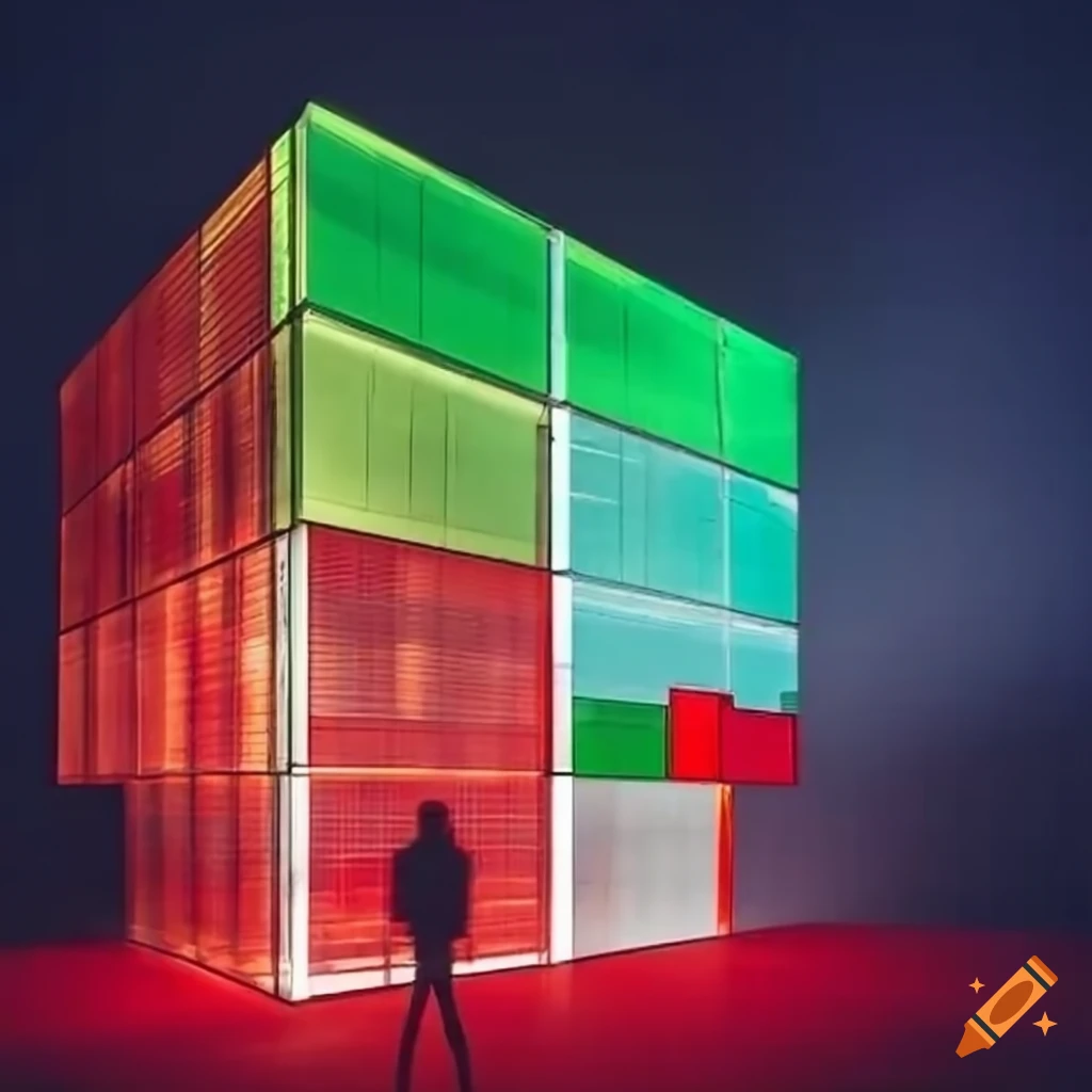 Building with italian flag colors