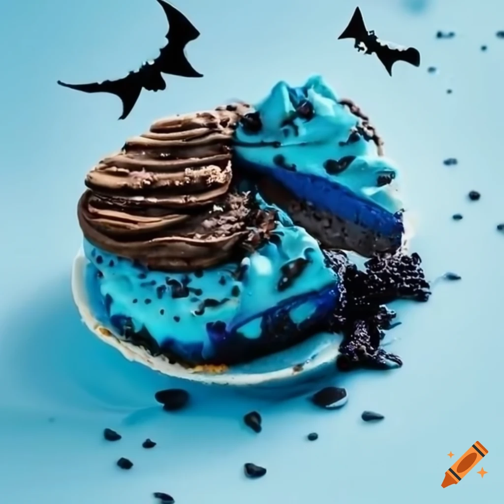 Blue Halloween Cookies And Cream Pie On Craiyon 7428