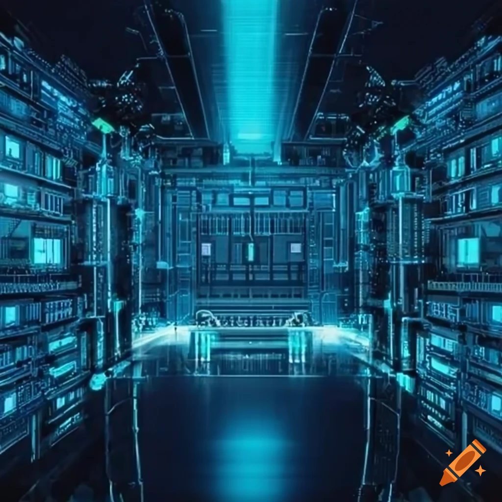 futuristic image of Virtual Duferco Group servers and cloud