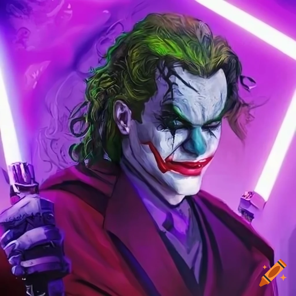 sci-fi depiction of Joker as a Jedi