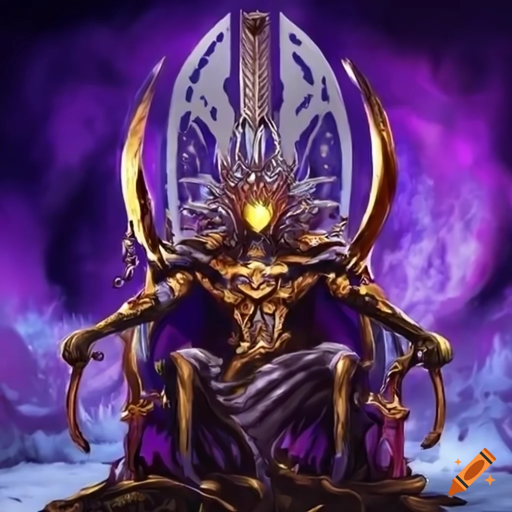 boros sitting on a throne