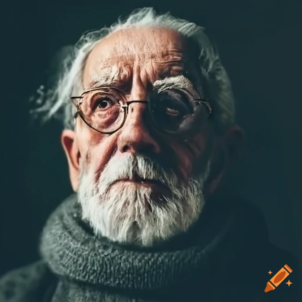 imagen de un hombre mayor contemplando el tiempo