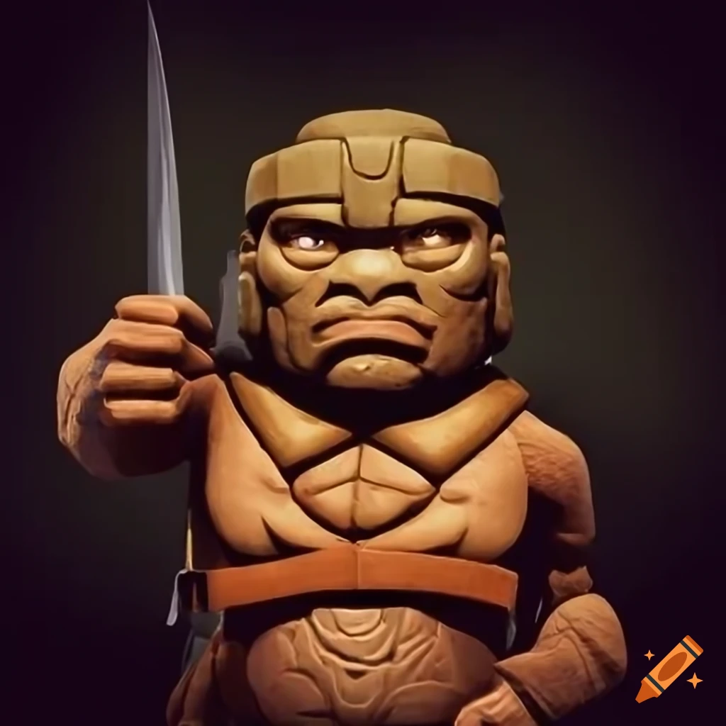 Olmeca warrior character from Pixar