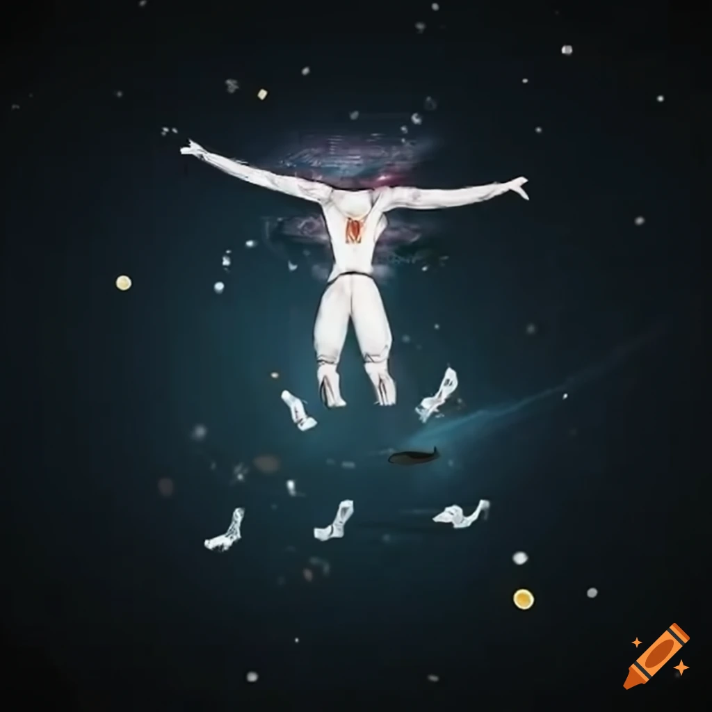 illustration of a superhero flying and saving people
