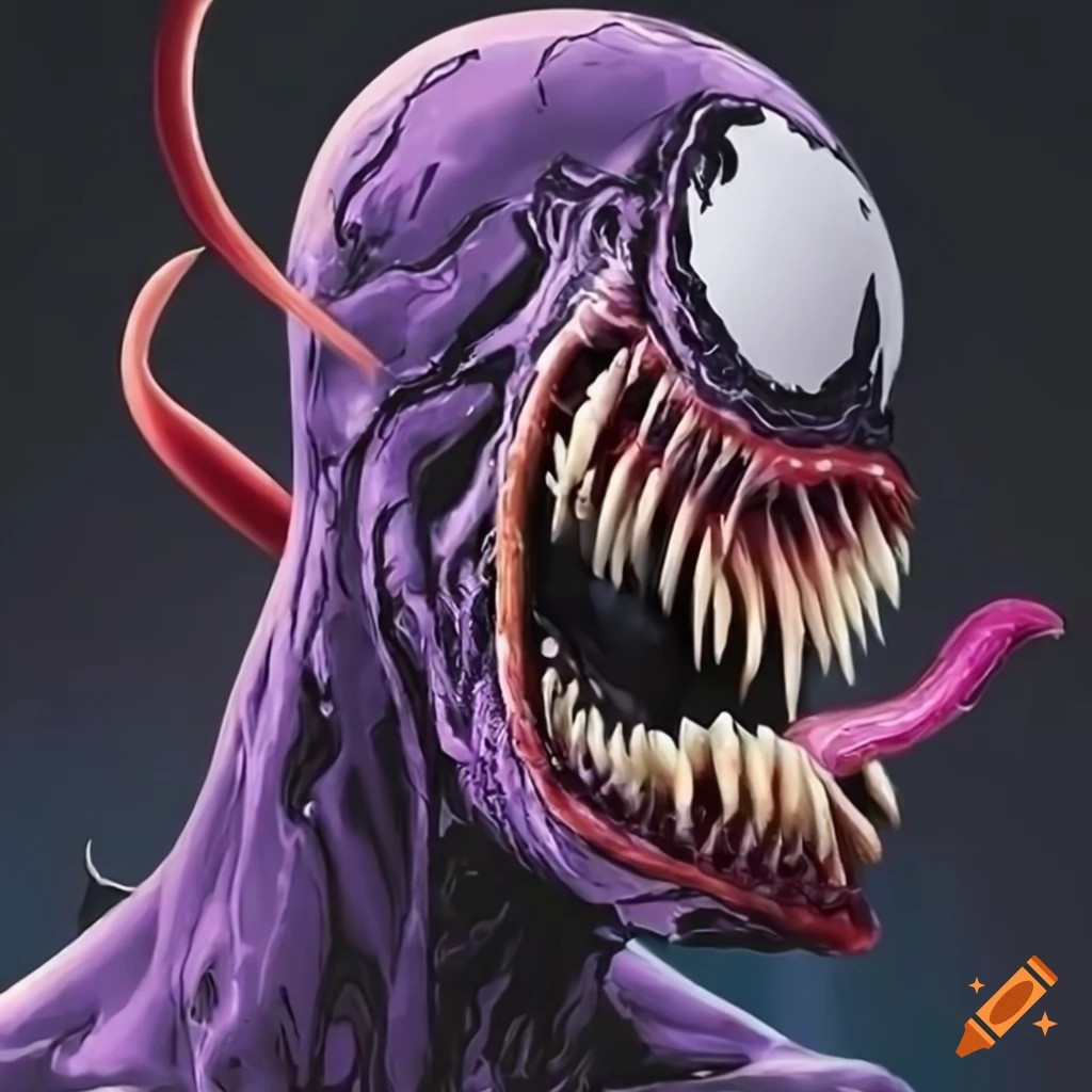 edgy artwork of Venom character