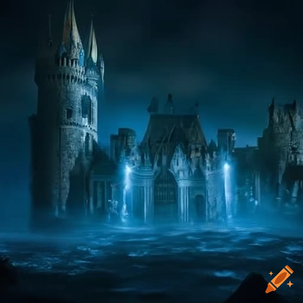 castle in a dreamy landscape
