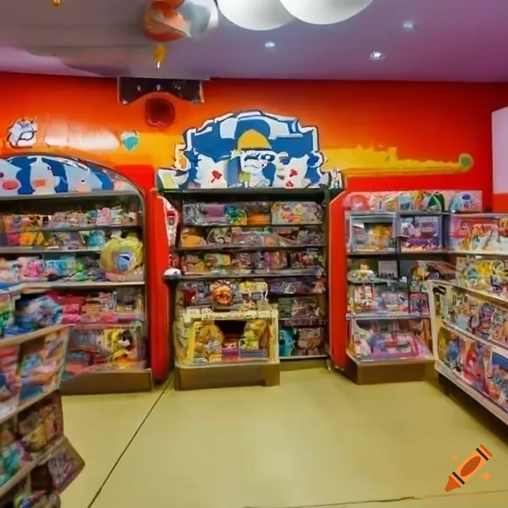 Hispanic toy store interior on Craiyon