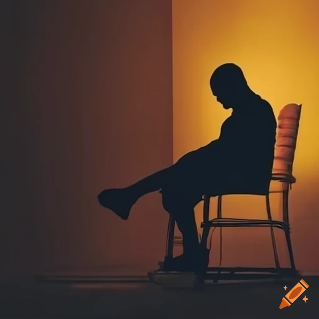 silhouette of an African American father hoping for a better life