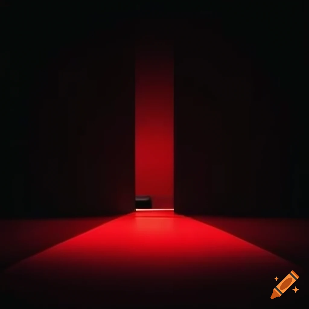 picture of a futuristic red and black house